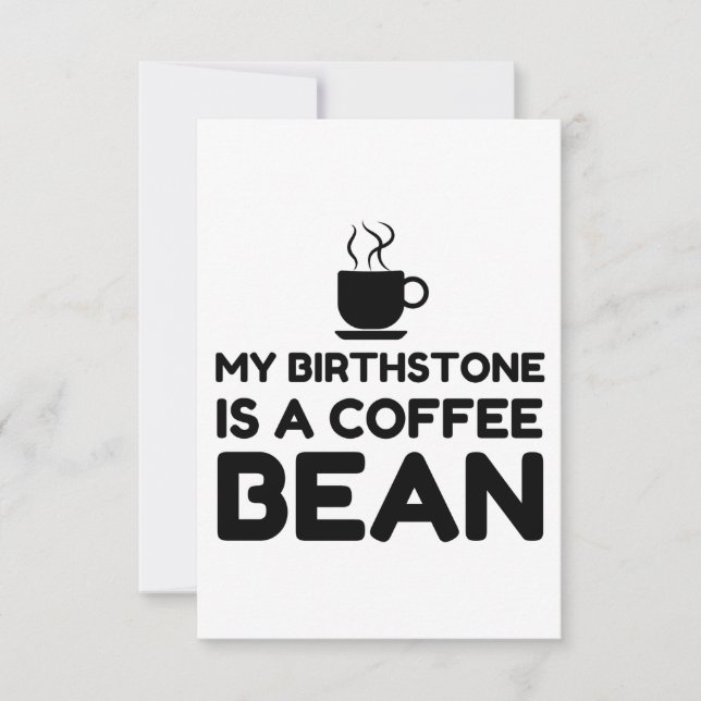 TARJETA DE AGRADECIMIENTO PIEDRA DE NACIMIENTO ES UN CAFÉ (Anverso)