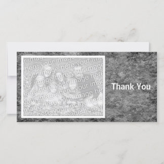 Tarjeta De Agradecimiento Piedra gris