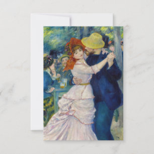 Tarjeta De Agradecimiento Pierre-Auguste Renoir - Baile en Bougival