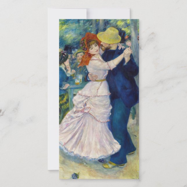 Tarjeta De Agradecimiento Pierre-Auguste Renoir - Baile en Bougival (Anverso)