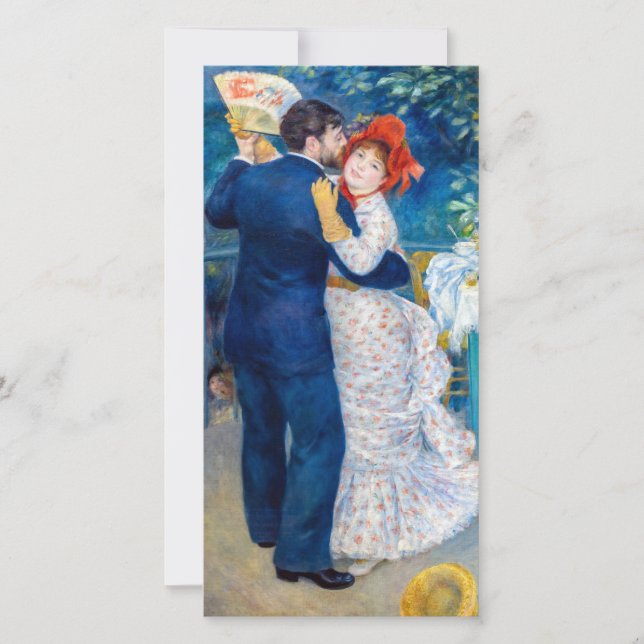 Tarjeta De Agradecimiento Pierre-Auguste Renoir - Baile rural (Anverso)