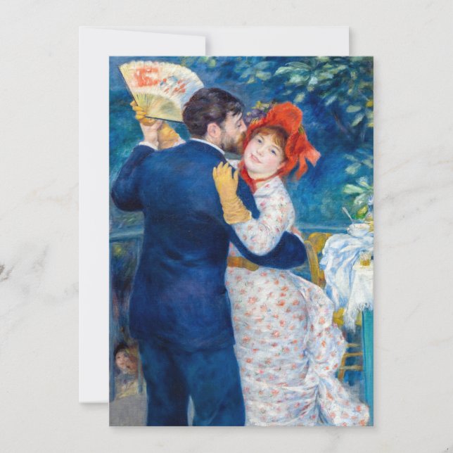 Tarjeta De Agradecimiento Pierre-Auguste Renoir - Baile rural (Anverso)