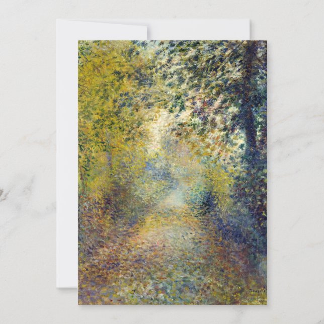 Tarjeta De Agradecimiento Pierre-Auguste Renoir - In the Woods (Anverso)