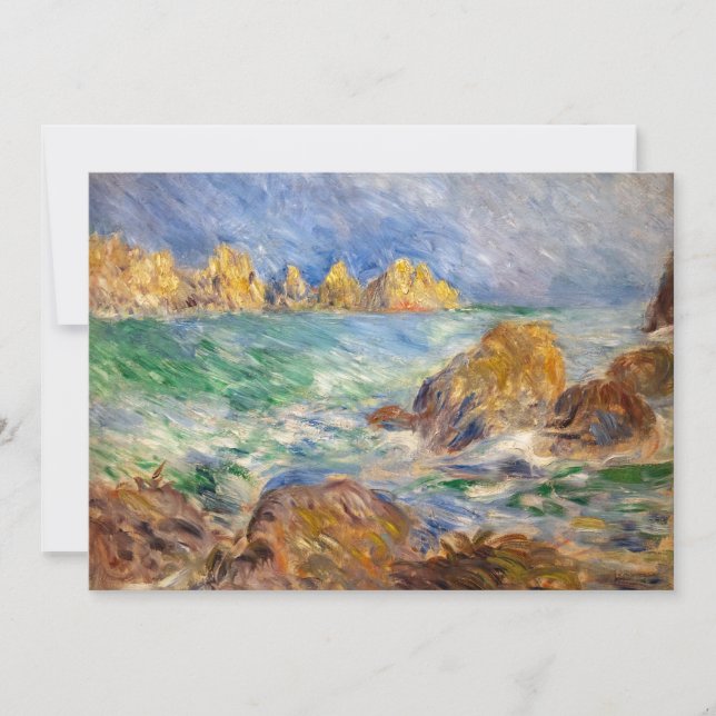 Tarjeta De Agradecimiento Pierre-Auguste Renoir - Marine, Guernesey (Anverso)