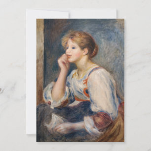 Tarjeta De Agradecimiento Pierre-Auguste Renoir - Mujer con una Carta