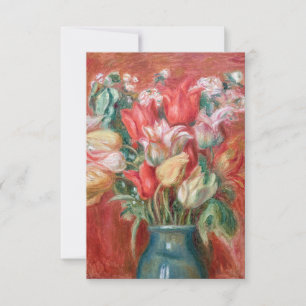 Tarjeta De Agradecimiento Pierre-Auguste Renoir - Ramo de Tulipanes