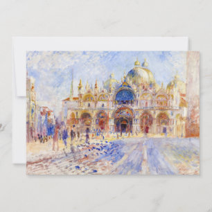 Tarjeta De Agradecimiento Pierre-Auguste Renoir - Venecia, Piazza San Marco