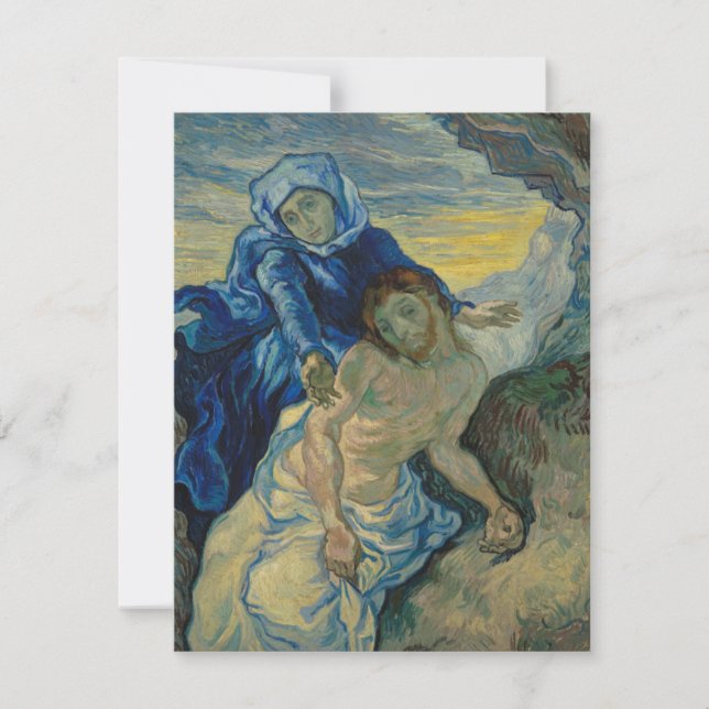 Tarjeta De Agradecimiento Pieta, Vincent Van Gogh Notecard (Anverso)
