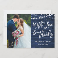 Pincel Script Rústico Azul Madera Amor Gracias Bod