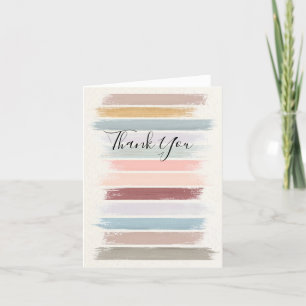 Tarjeta De Agradecimiento Pinceladas de pastel todos los días