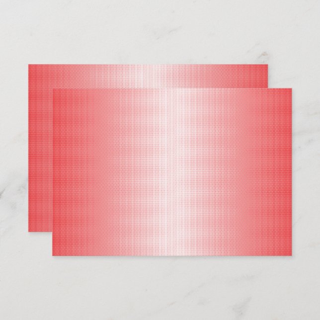 Tarjeta De Agradecimiento Pinceladas rojas, naranjas y rosadas se mezclan (Anverso / Reverso)