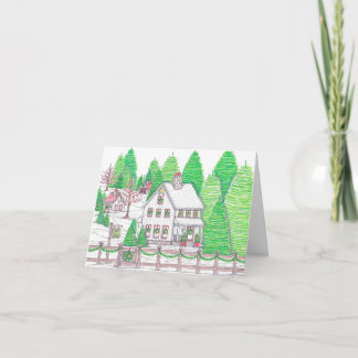 TARJETA DE AGRADECIMIENTO PINE HILL FARM HOLIDAY CARD