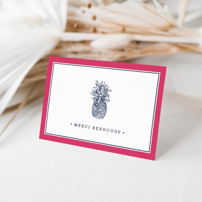 Tarjeta De Agradecimiento Pineapple Prep | Rosa y Marina Gracias (Subido por el creador)
