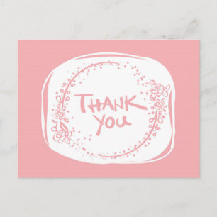 Tarjeta de agradecimiento PINK