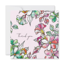 Pink and green flowers