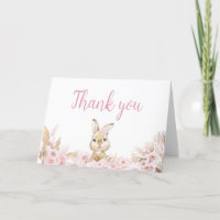 Pink Boho Bunny Baby Shower