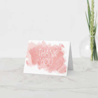Tarjeta De Agradecimiento Pink Gracias