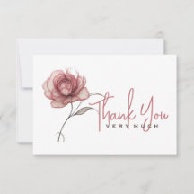 Pink peony Muchas gracias