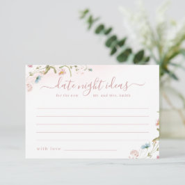 Tarjeta De Agradecimiento Pink Wildflower Rústico Boho cita ideas de la noch