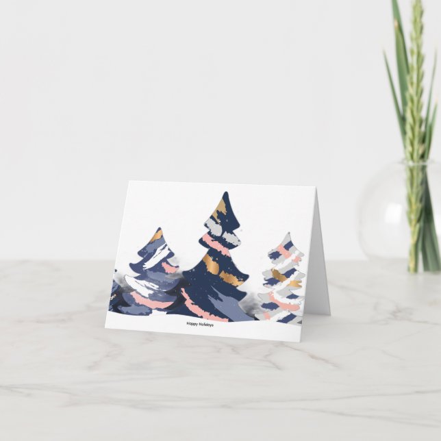 Tarjeta De Agradecimiento Pino de Navidad (Anverso)