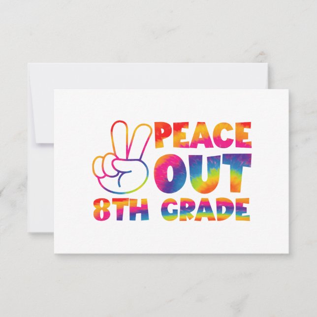 Tarjeta De Agradecimiento Pintado De Ochenta Grado De Paz El Día Pasado Octa (Anverso)