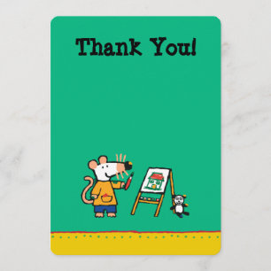 Tarjeta De Agradecimiento ¡Pintura con Maisy!