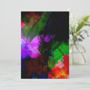 Tarjeta De Agradecimiento Pintura de acuarela abstracta 2