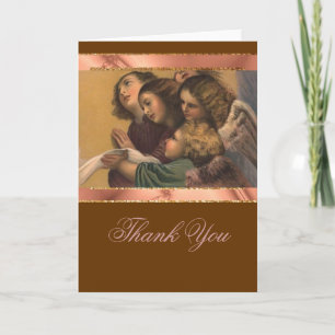 Tarjeta De Agradecimiento Pintura de ángeles de época
