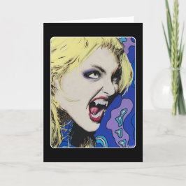 Tarjeta De Agradecimiento Pintura de ‘Beso duro’ sobre una