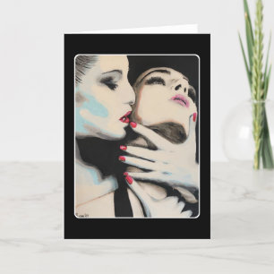 Tarjeta De Agradecimiento Pintura de 'In Shadows' sobre una