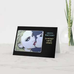 Tarjeta De Agradecimiento Pintura de 'Just a Kiss' en un