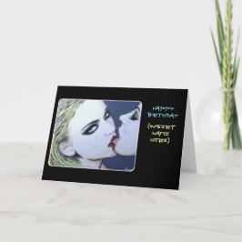 Tarjeta De Agradecimiento Pintura de 'Just a Kiss' en un
