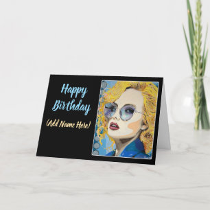Tarjeta De Agradecimiento Pintura de 'Ocean Eyes' sobre un