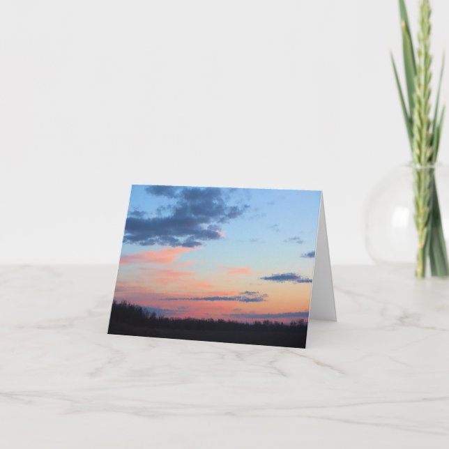 Tarjeta De Agradecimiento Pintura de Pastel Dusk (Anverso)