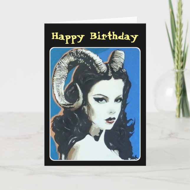 Tarjeta De Agradecimiento Pintura de 'Tentación en el Magick' sobre una (Anverso)