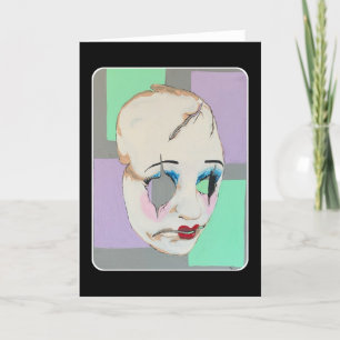 Tarjeta De Agradecimiento Pintura de 'valle extraño' en un