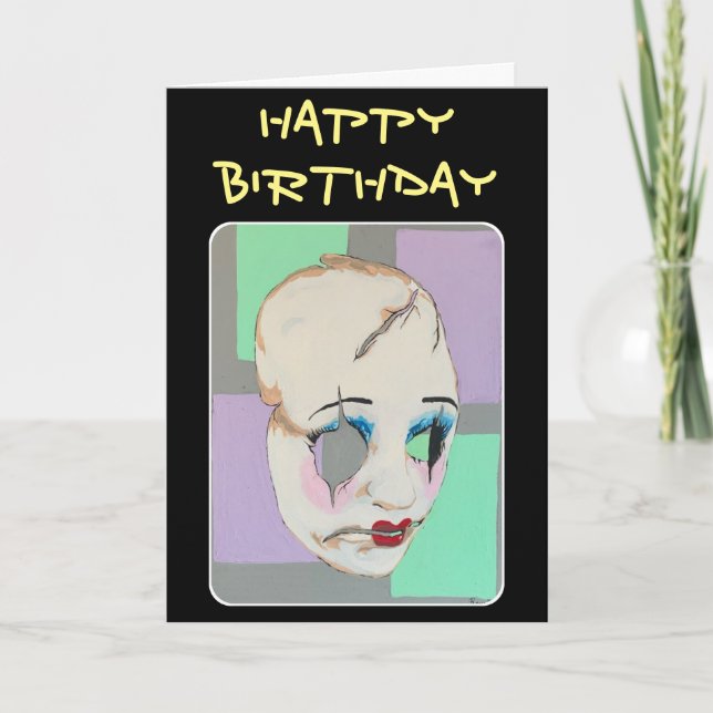 Tarjeta De Agradecimiento Pintura de 'valle extraño' en un (Anverso)