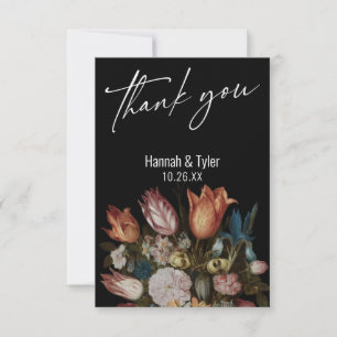 Tarjeta De Agradecimiento Pintura "Flores en vidrio" de Ambrosius Bosschaert