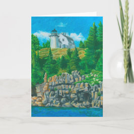 Tarjeta De Agradecimiento Pintura ligera de la isla del oso