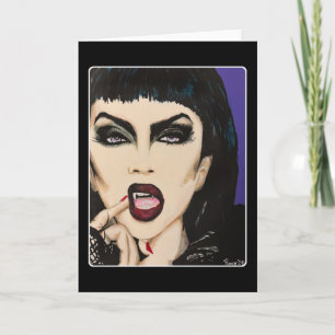 Tarjeta De Agradecimiento Pintura 'Noche en el Umbral' sobre un