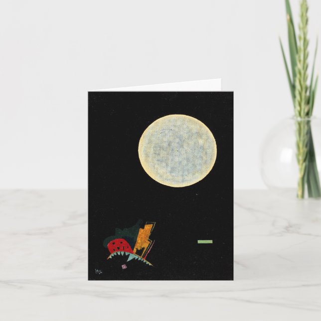 Tarjeta De Agradecimiento Pintura nocturna de Wassily Kandinsky (Anverso)