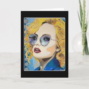 Tarjeta De Agradecimiento Pintura 'Ocean Eyes' en una