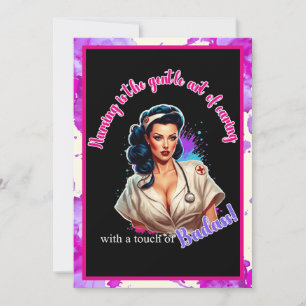 Tarjeta De Agradecimiento Pinup_ Nurse Badass