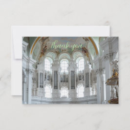 Tarjeta De Agradecimiento Pipe organ thank you card for musicians