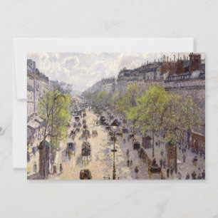 Tarjeta De Agradecimiento Pissarro - Boulevard Montmartre, primavera