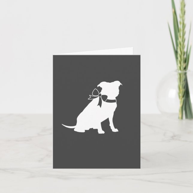 Tarjeta De Agradecimiento Pit Bulldog Baby Shower Género Neutral Pitbull (Anverso)