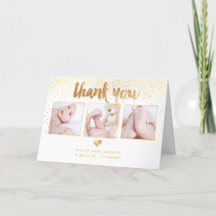 Tarjeta De Agradecimiento PixDezines Baby Shower/Fotos Gracias