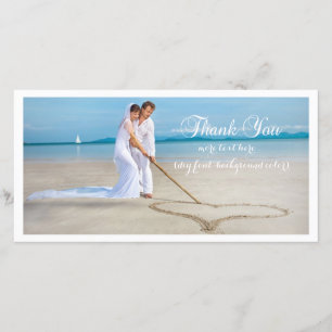 Tarjeta De Agradecimiento PixDezines boda foto DIY font gracias