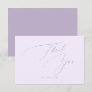 Tarjeta De Agradecimiento PixDezines Caligrafía Elegante de Lujo