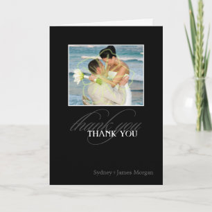 Tarjeta De Agradecimiento PixDezines Classic Photo Thank You cards